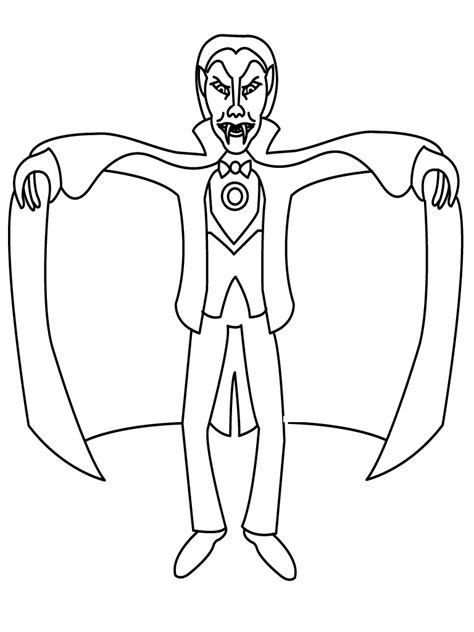 printable vampire coloring pages  kids