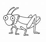 Grasshopper Kids Drawing Cartoon Draw Sketch Getdrawings Drawings Insect Paintingvalley sketch template