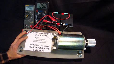 dc permanent magnet electric motor demo youtube