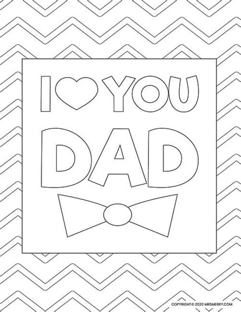 dad coloring pages  kids printables  merry