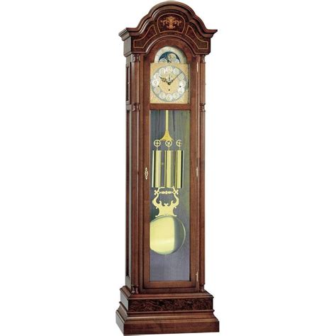 kieninger    grandfather clock triple chimes  rod gong walnut grandfather clock