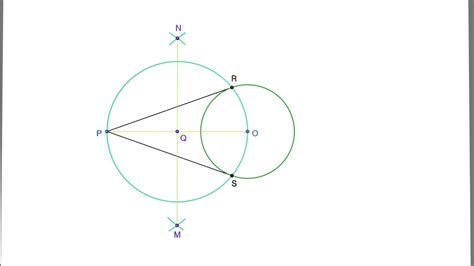 construct  tangents   circle   point   youtube