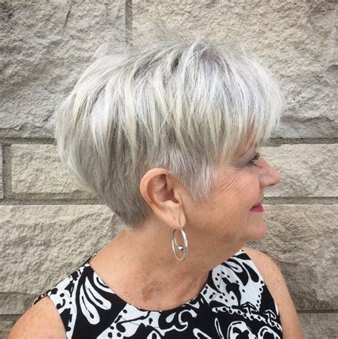 Gray Undercut Pixie Over 60 Short Hair Styles Chic Short Haircuts