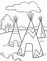 Coloring Pages Native American Preschoolers Popular Sheets sketch template