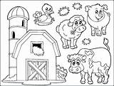 Farm Animals Pages Printable Coloring Color Getcolorings Print Animal sketch template