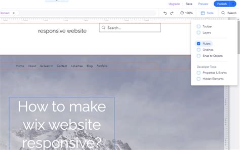 wix website responsive practical tips