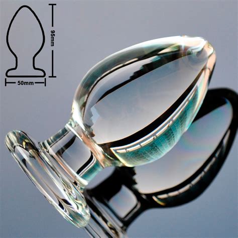 discount information of 50mm large big pyrex glass anal butt plug beads