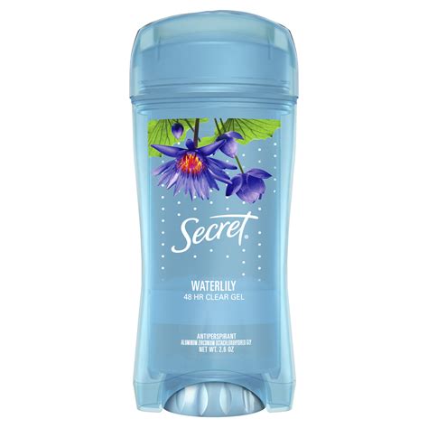 secret fresh antiperspirant deodorant clear gel cool waterlily  oz
