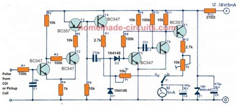 automobile engine rpm servicing meter circuit analogue tachometer circuits homemade circuit