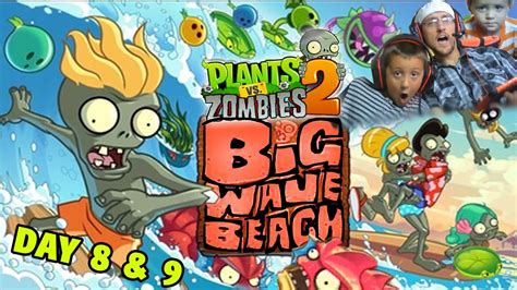lets play pvz  big wave beach impossible day   day  dad mike