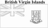 Virgin Flag British Islands Coloring sketch template