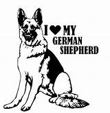 German Shepherd Svg Coloring Pages Line Pinscher Miniature Drawing Puppy Dog Printable Puppies Print Sticker Getcolorings Silhouette Drawings Drawn Getdrawings sketch template