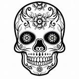 Mandalas Calaveras sketch template