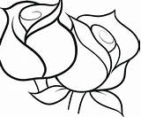 Coloring Rose Pages Flowers Drawing Simple Flower Roses Kids Easy Color Print Pretty Printable Preschoolers Colouring Sheets Clipart Clip Rosemaling sketch template
