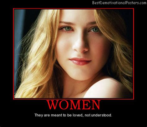 women are meant demotivational poster