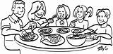 Clipart Healthy Family Cliparts Families Eating Together Happy Library sketch template