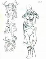 Druid Elf Dragonborn Dnd Th04 sketch template