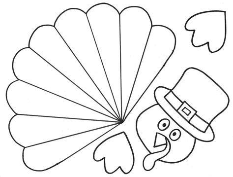 hand turkey drawing template  getdrawings