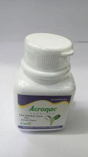 acronac p ayurvedic pain relief capsules prescription grade standard