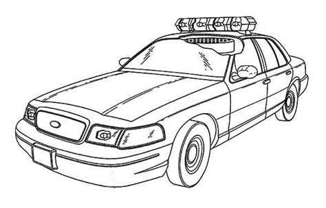 police car coloring pages  print
