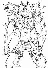 Werewolf Werewolves Goosebumps Coloring4free 1019 Wizard sketch template