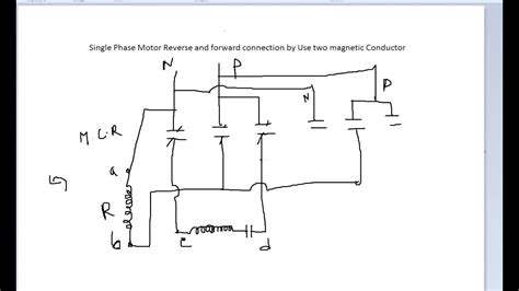 single phase motor reverse   connection youtube single phase motor wiring diagram