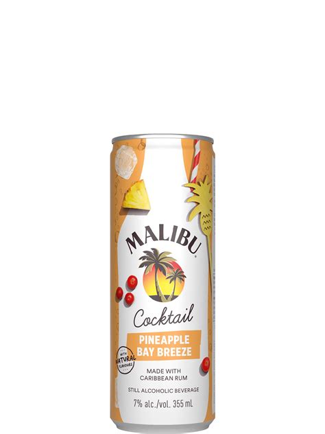 malibu pineapple bay breeze  pack cans newfoundland labrador liquor corporation
