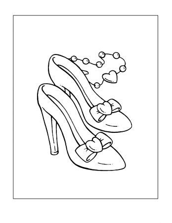 shoes coloring pages coloringrocks vintage high heels coloring