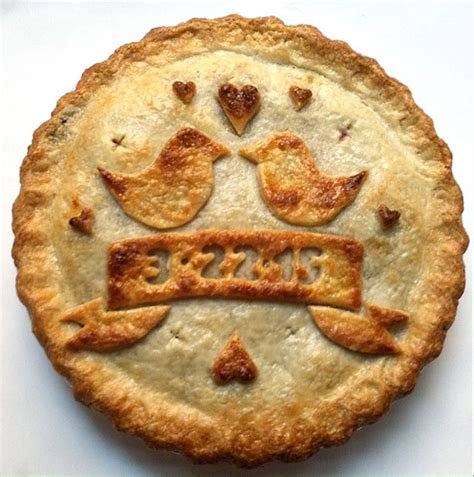 lovebirds pie design commemorating   bridal event flickr