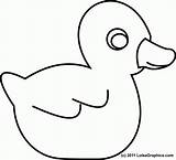 Duck Coloring Pages Outline Rubber Drawing Printable Template Kids Clipart Ducks Baby Clip Colouring Preschoolers Print Duckie Color Preschool Cliparts sketch template