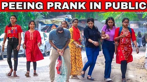 Peeing In Public Prank On Cute Girls Epic Reaction 😱 Antic Tv Youtube