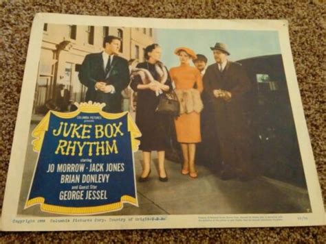 juke box rhythm movie vintage theater lobby card 1959 theater decor