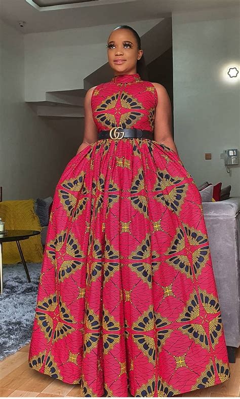 ankara print dress african maxi dress long dress ankara dress robe prin