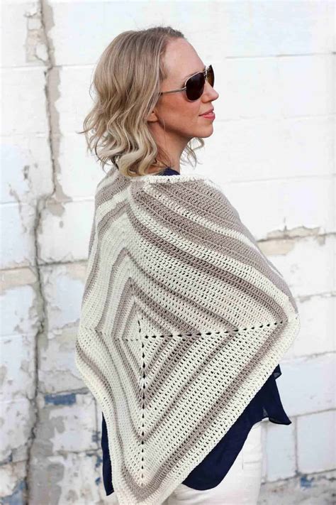 logan house wrap  modern scarf crochet pattern