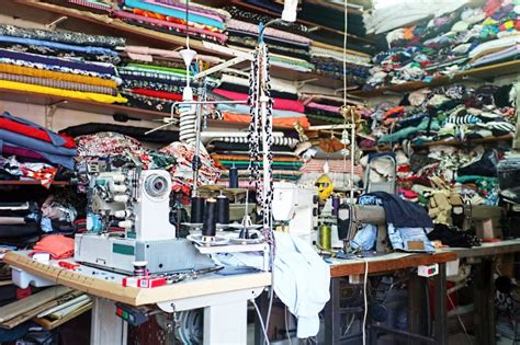 traditional tailor workshop stock photo image  business bright