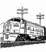Train Coloring Diesel Engine Railroad Streamlined Pages Print Color Steam Drawing Car Template Getdrawings Luna Colorluna Old Sketch sketch template