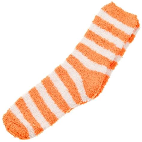 xhilaration orange striped fuzzy socks fuzzy blanket socks leg warmers