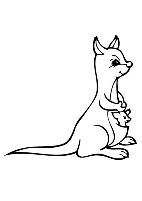 printable kangaroo coloring pages kangaroo coloring pictures