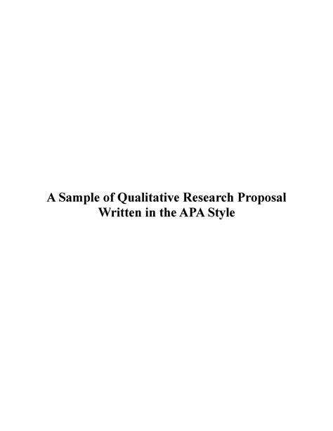 proposal template  research proposal template