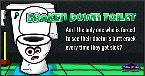 broke down toilet funny humor bathroom jokes bathroom jokes broken