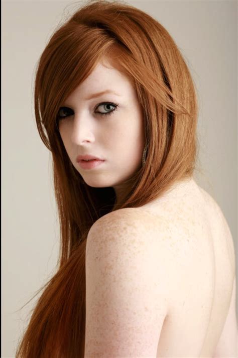 Freckled Shoulders Redhead Beauty