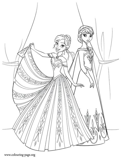 frozen anna  elsa coloring pages coloring home
