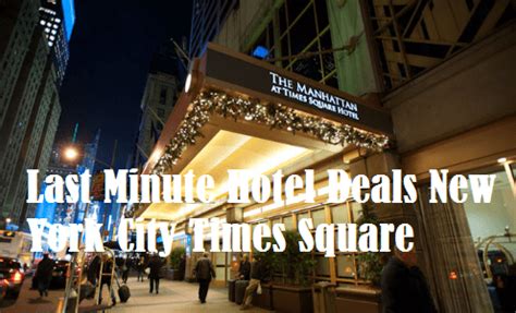 minute hotel deals  york city times square