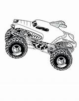 Monster Mutt Coloring Pages Truck Getcolorings Printable sketch template