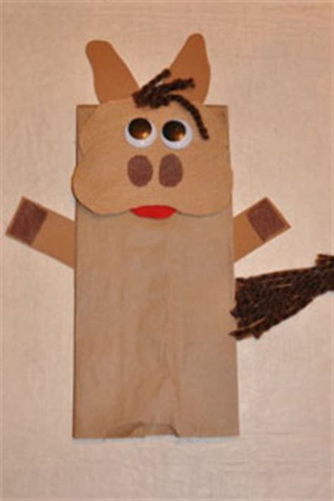 balak donkey paper bag puppet