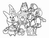 Squidward Krabs Plankton Squiddi Stampare Disegnare Coloradisegni Squarepants Colorato Halloween Nickelodeon sketch template