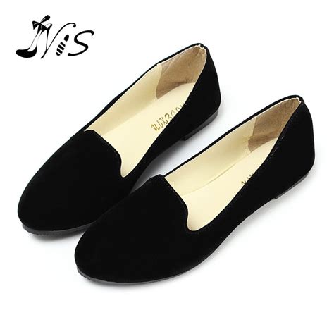 hot ladies suede leather ballerina dolly womens flats
