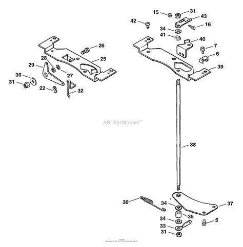 kohler cv  ariens  hp  kw parts diagram  engine controls cont    tp