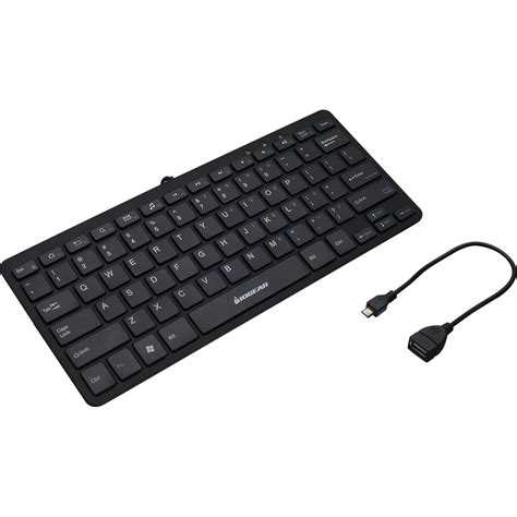 iogear portable wired usb keyboard  tablets  otg gkbu