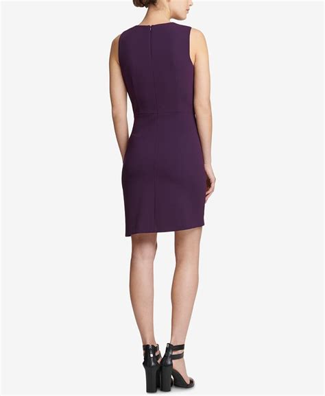 dkny asymmetrical colorblocked sheath dress created for macy s